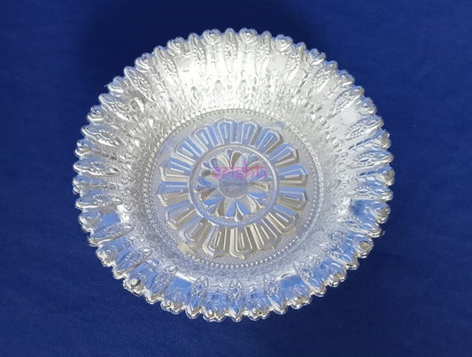Plastic Tray Silver(Colour)7 Inches