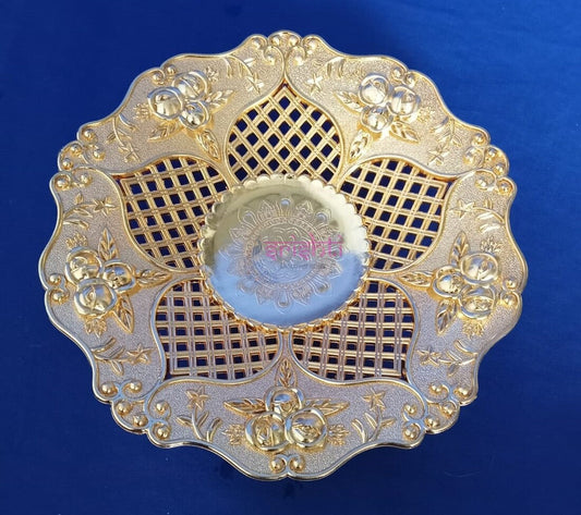 Plastic Tray Gold(Colour)12 Inches