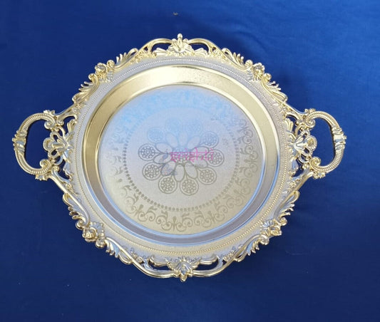 Plastic Tray Gold(Colour)14 Inches