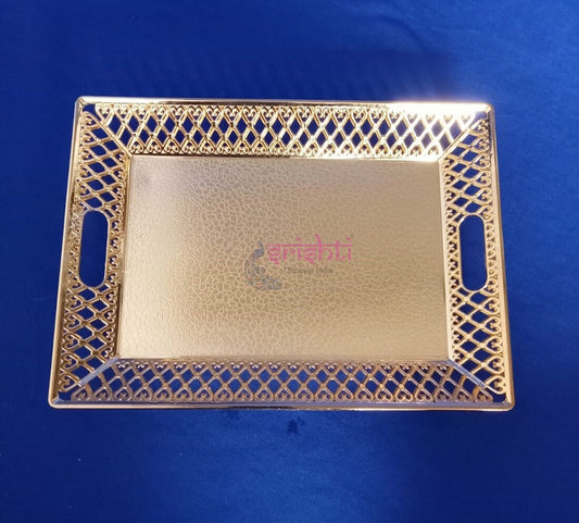 Plastic Tray Gold(Colour)11 Inches