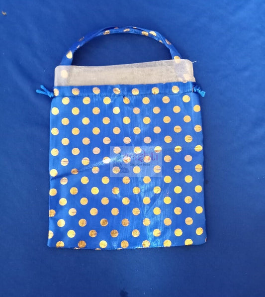 Return Gift Potli Bag - m03 (Blue) (Pack of 5)