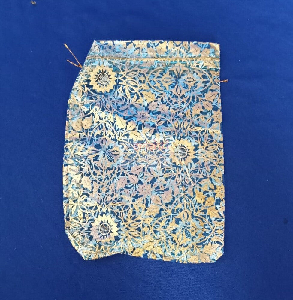 Return Gift Potli Bag (Blue) (Pack of 5)