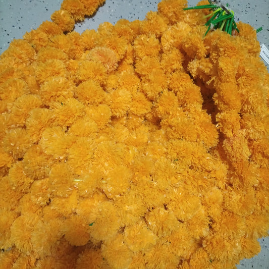 Artificial Door Garland Orange