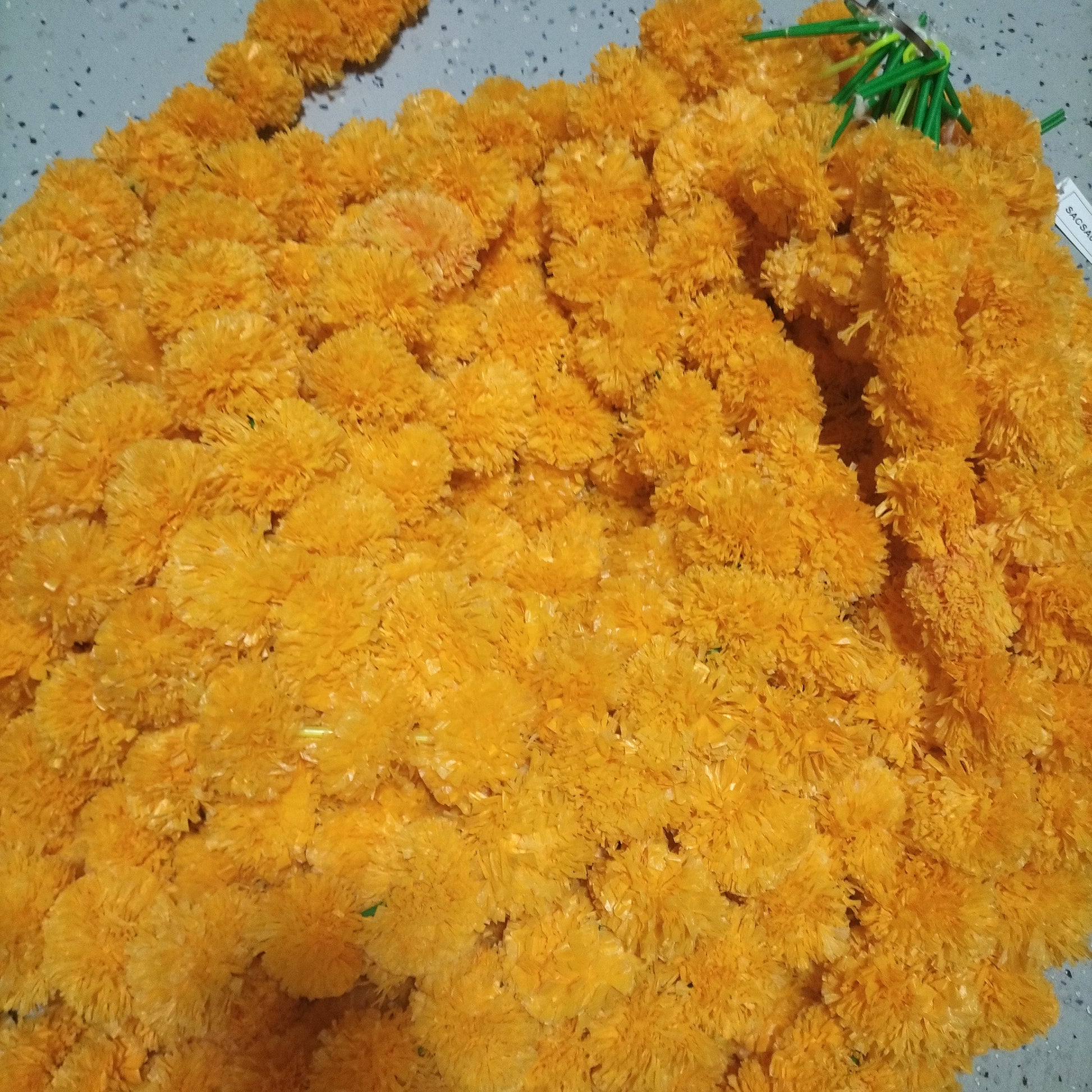 Artificial Door Garland Orange