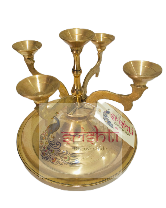Brass Pancha Aarati