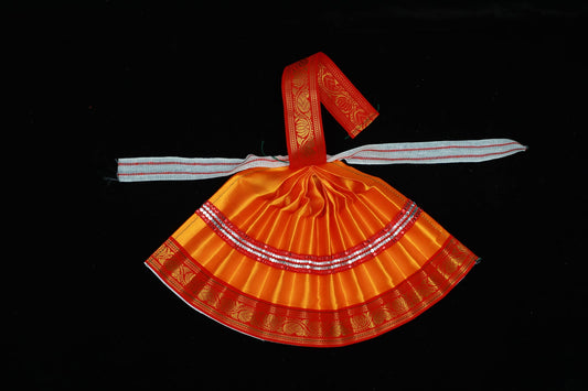 Varalakshmi Amman Goddess Dress(Orange)-8.5 Inches