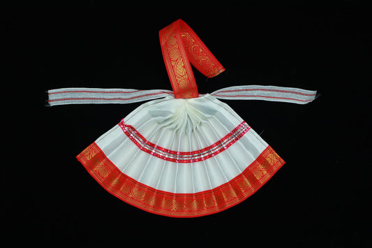Varalakshmi Amman Goddess Dress(White)-8.5 Inches