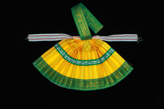 Varalakshmi Amman Goddess Dress(Yellow)-8.5 Inches