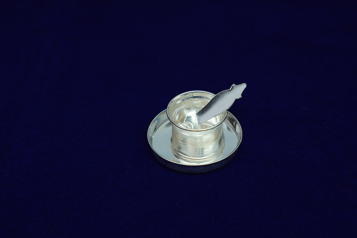 Pure Silver Panchapathiram Udharni with Plate Set-25 Grams