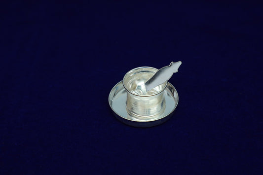 Pure Silver Panchapathiram Udharni with Plate Set-25 Grams