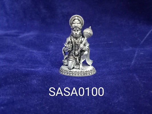 Pure Silver Antique Hanuman-15 Grams
