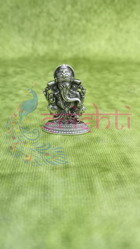 Pure Silver Antique Ganesha-5 Grams