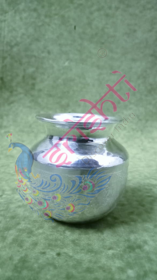 Pure Silver Ashtalakshmi Kalash-49 Grams | Buy Online Australia | Srishti Australia