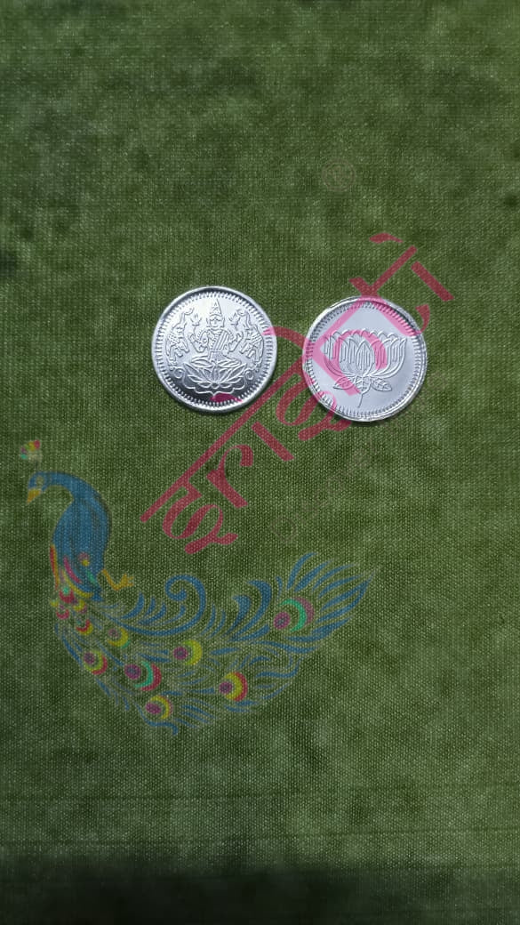 Pure Silver Gajalakshmi Coin-1 Gram | Buy Online Australia | Srishti Australia
