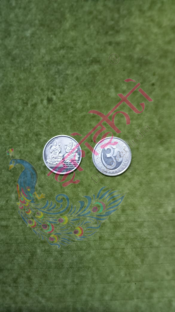 Pure Silver Lakshmi Ganesha Coin-5 Grams | Buy Online Australia | Srishti Australia