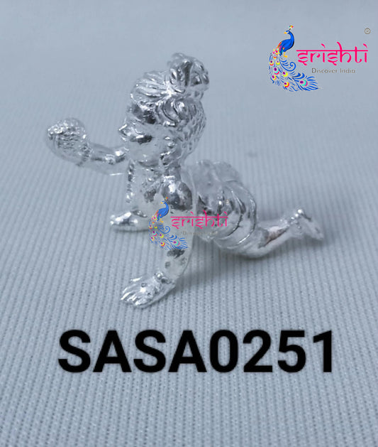 Pure Silver Crawing Krishna-10 Grams