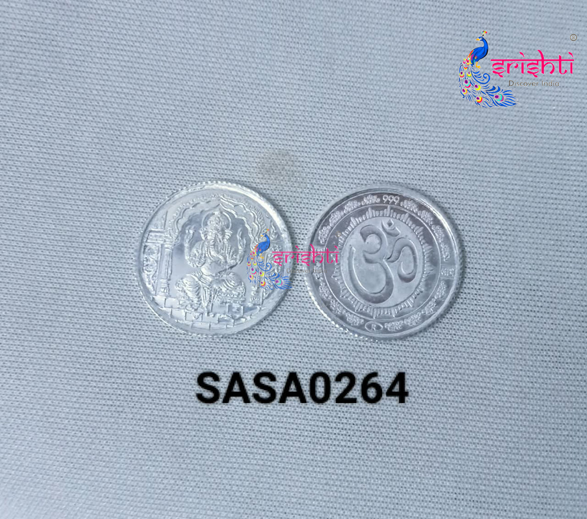 Pure Silver Ganesha Coin-2 Grams