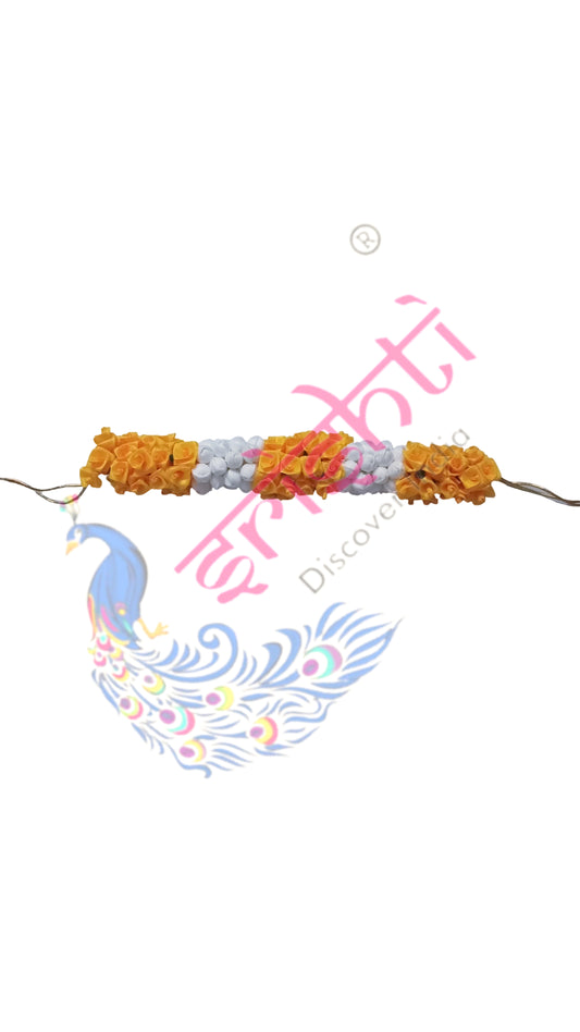 Artificial Jasmine and Rose Venni White with Yellow