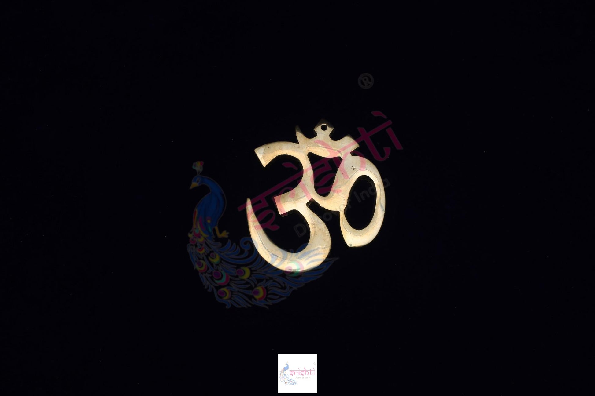 Brass Om wall Hanging-3 Inches