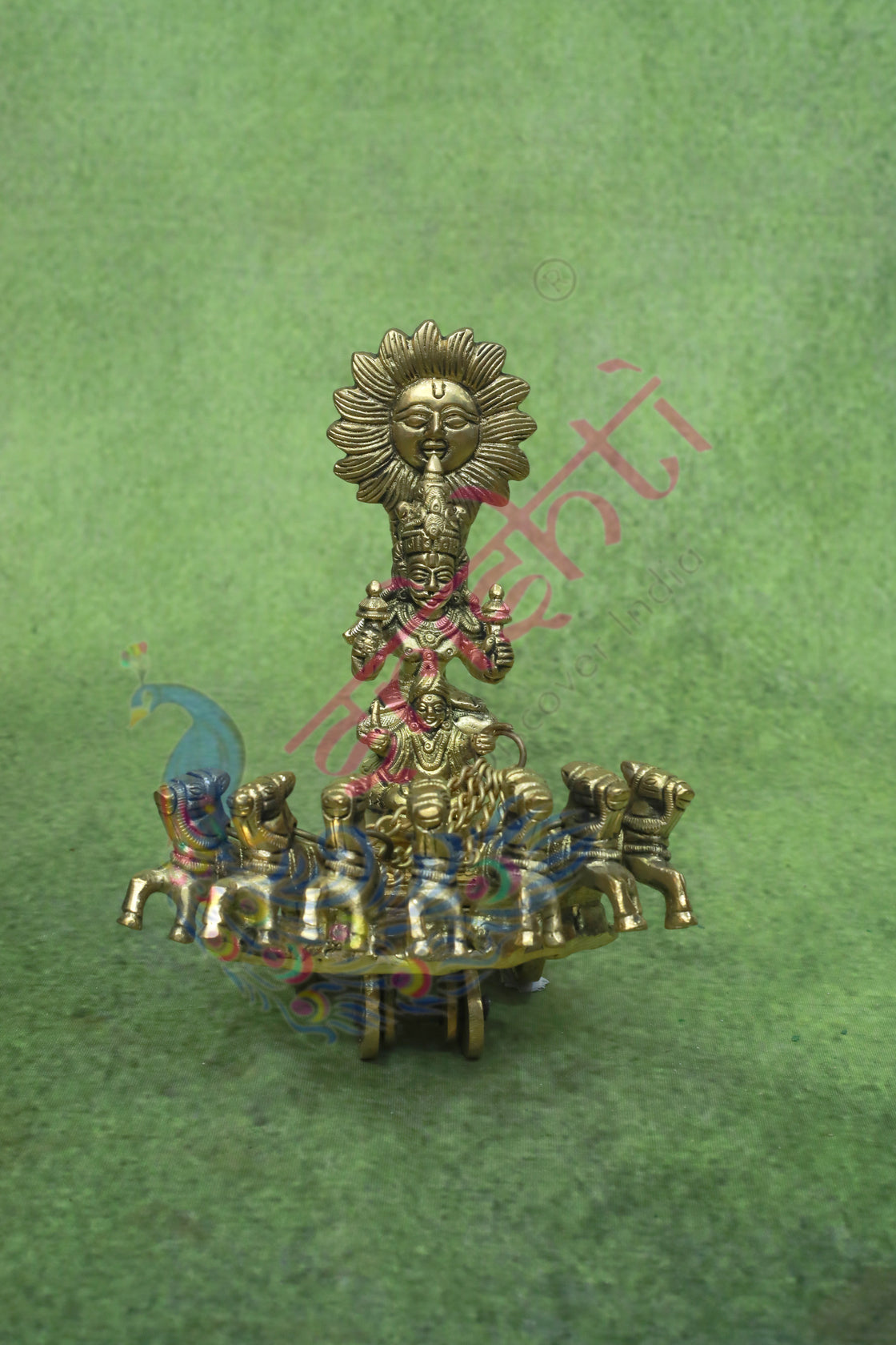 Brass Surya Ratham-7.5 Inches