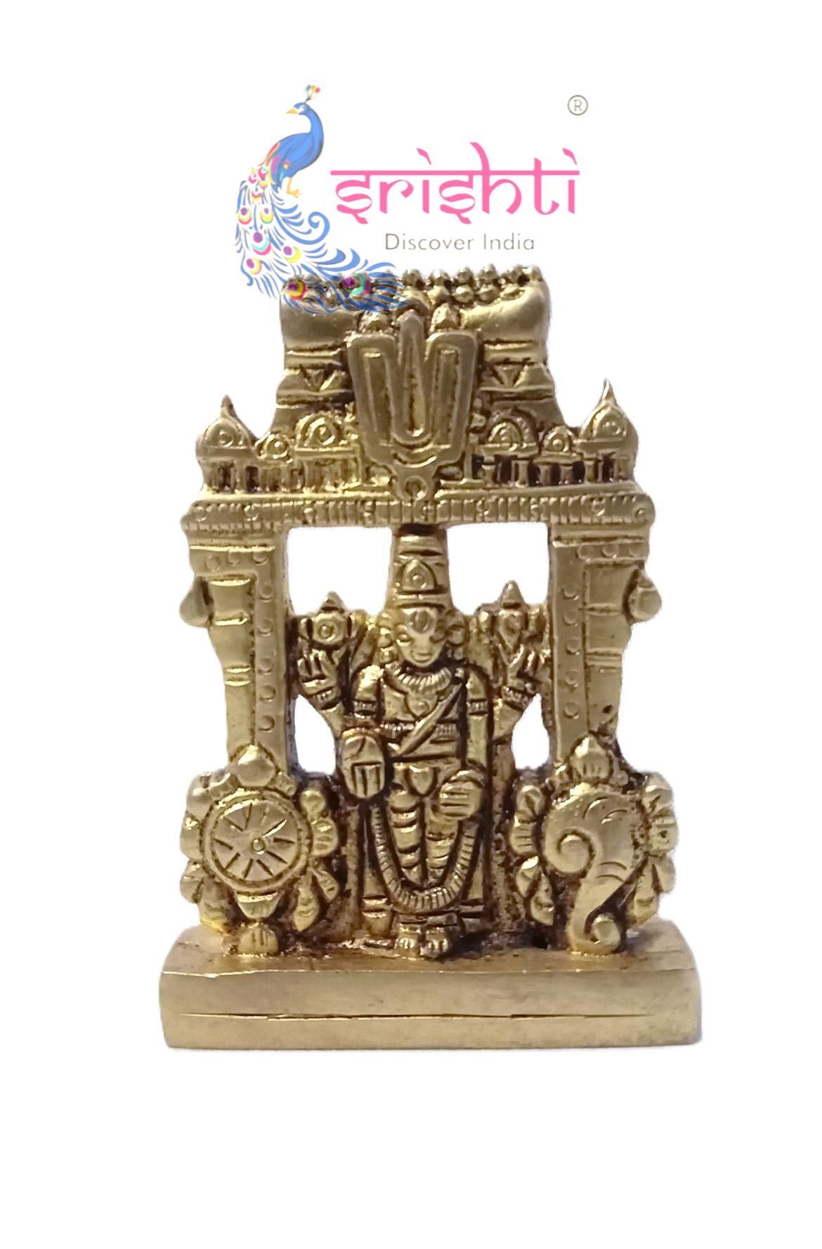 Brass Balaji Thirunamam-3 Inches