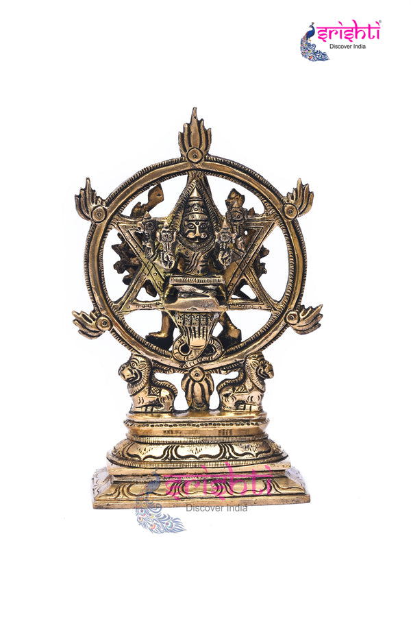 Brass Chakarathazhawar-7 Inches