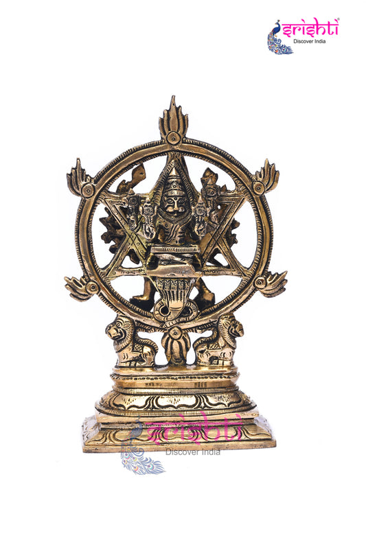 Brass Chakarathazhawar-7 Inches