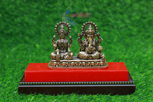 Premium Brass Lakshmi Ganesha-2.5 Inches