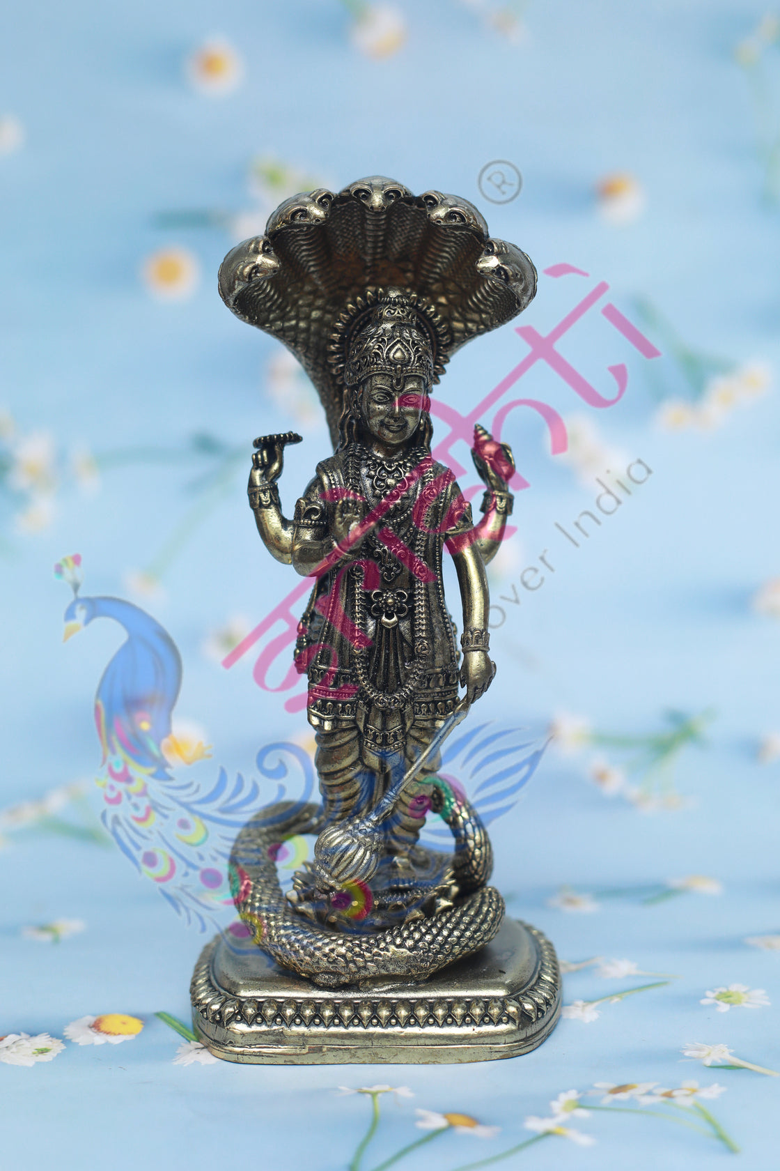 Premium Brass Vishnu-7.25 Inches