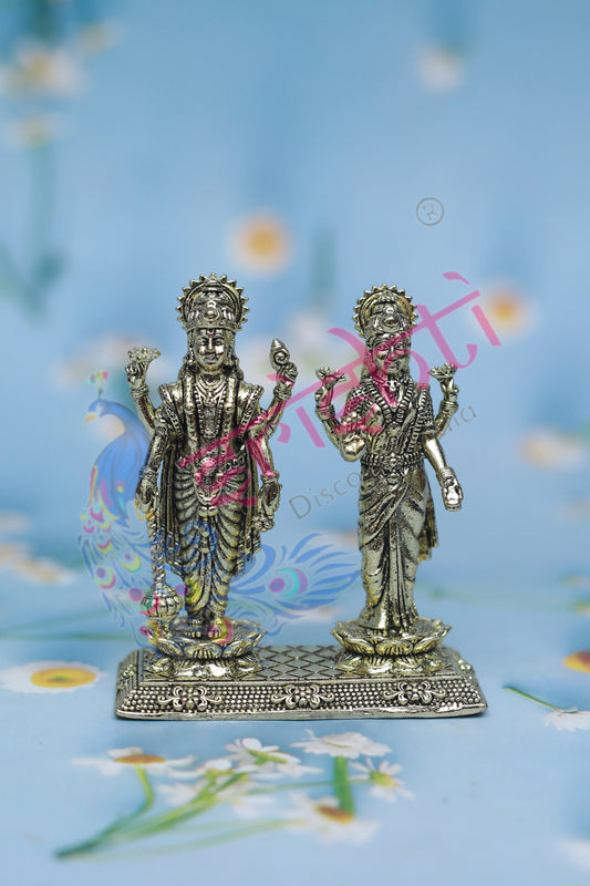 Premium Brass Vishnu Lakshmi-3 Inches-M01