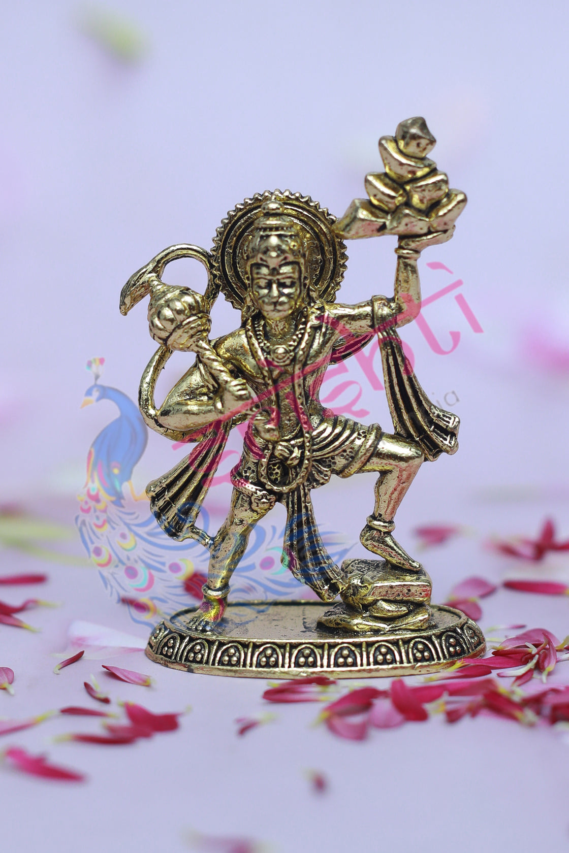 Premium Brass Sanjeevi Malai Hanuman-3 Inches-M01