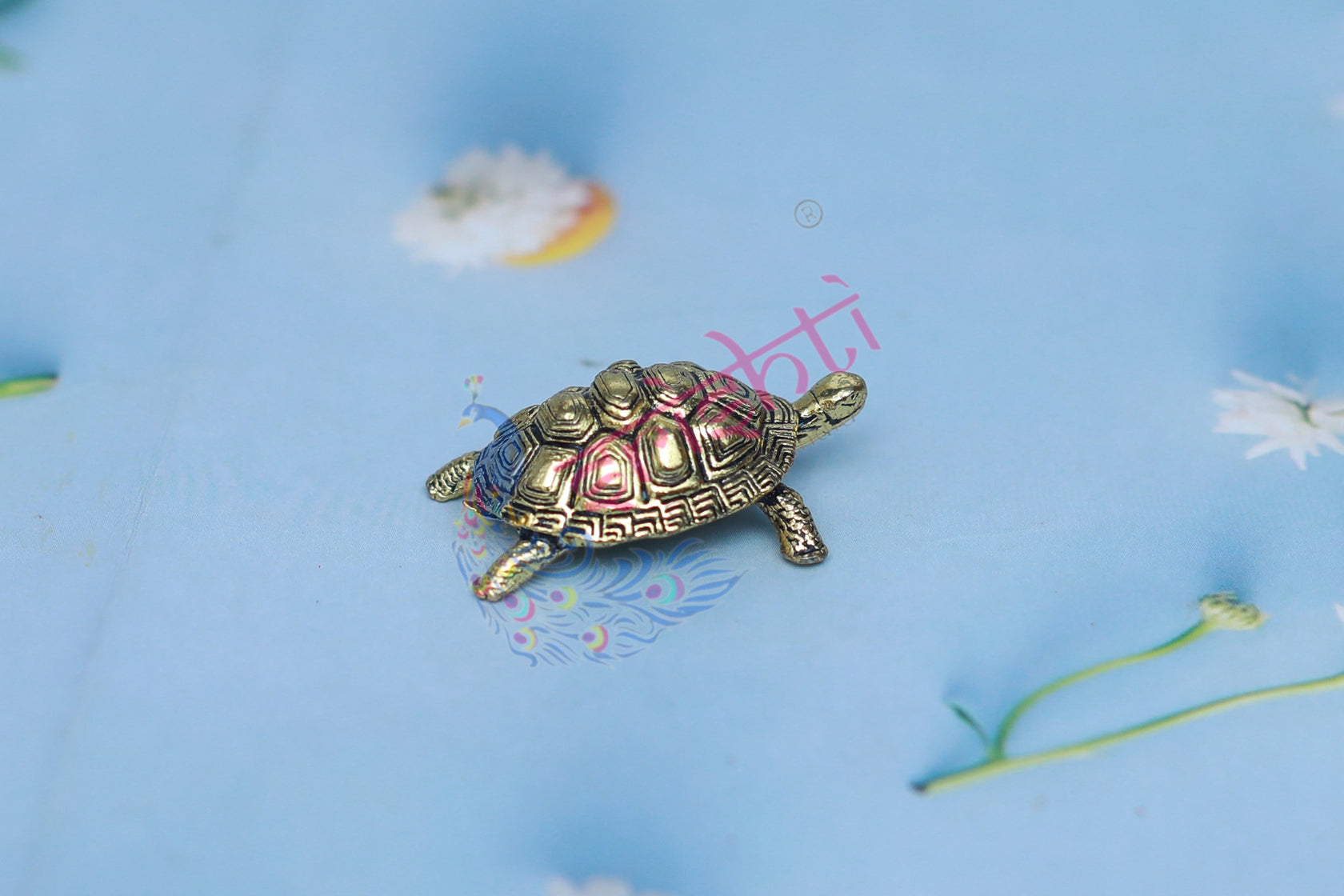 Premium Brass Tortoise-0.5 Inches