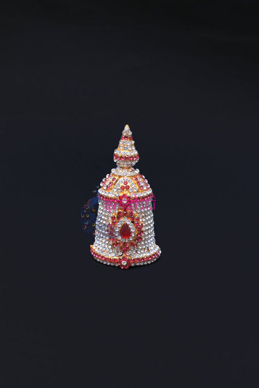Goddess Crown With Stone Work-3.5 Inches