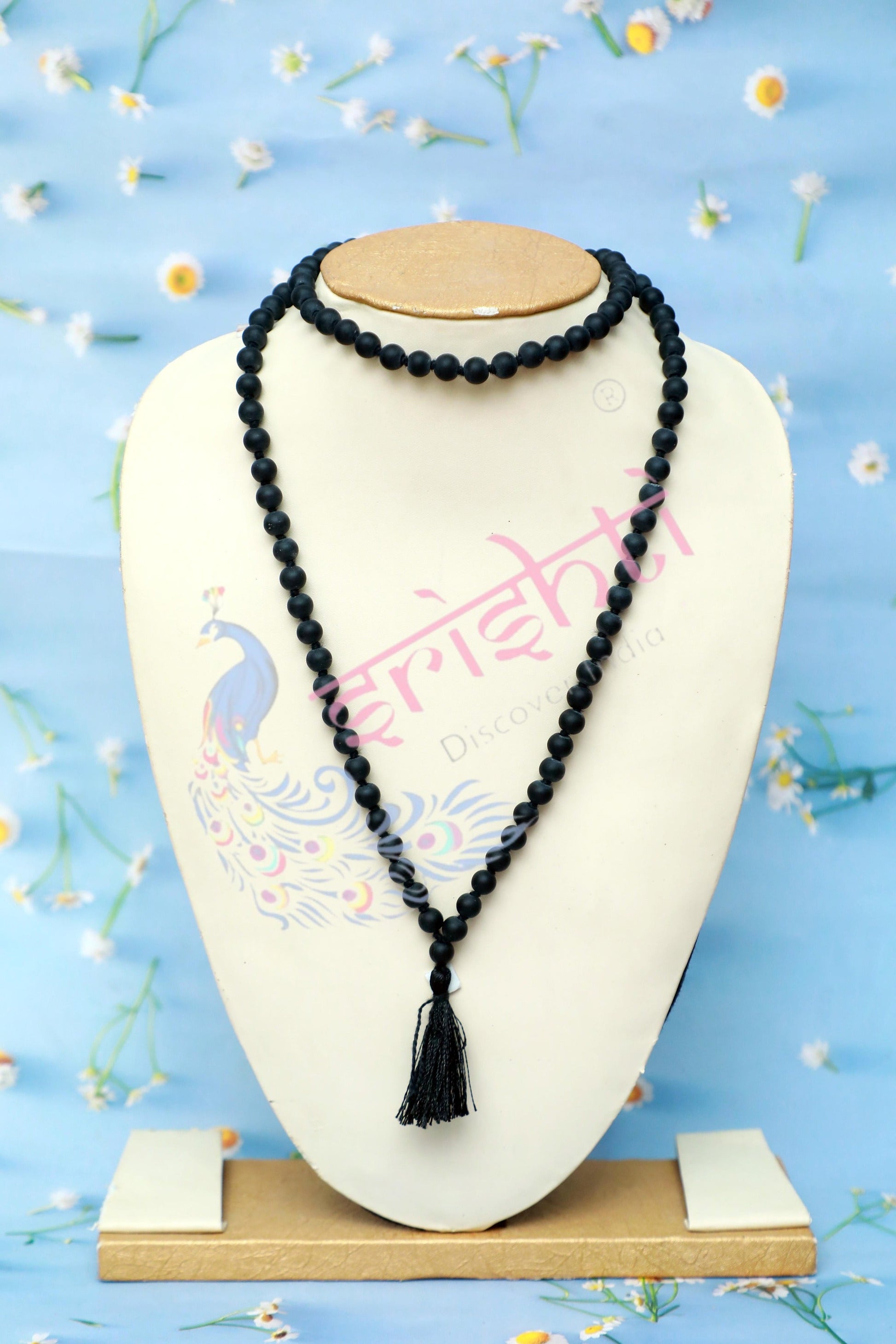 Shaligram Beads Mala(8 mm)-108 Beads