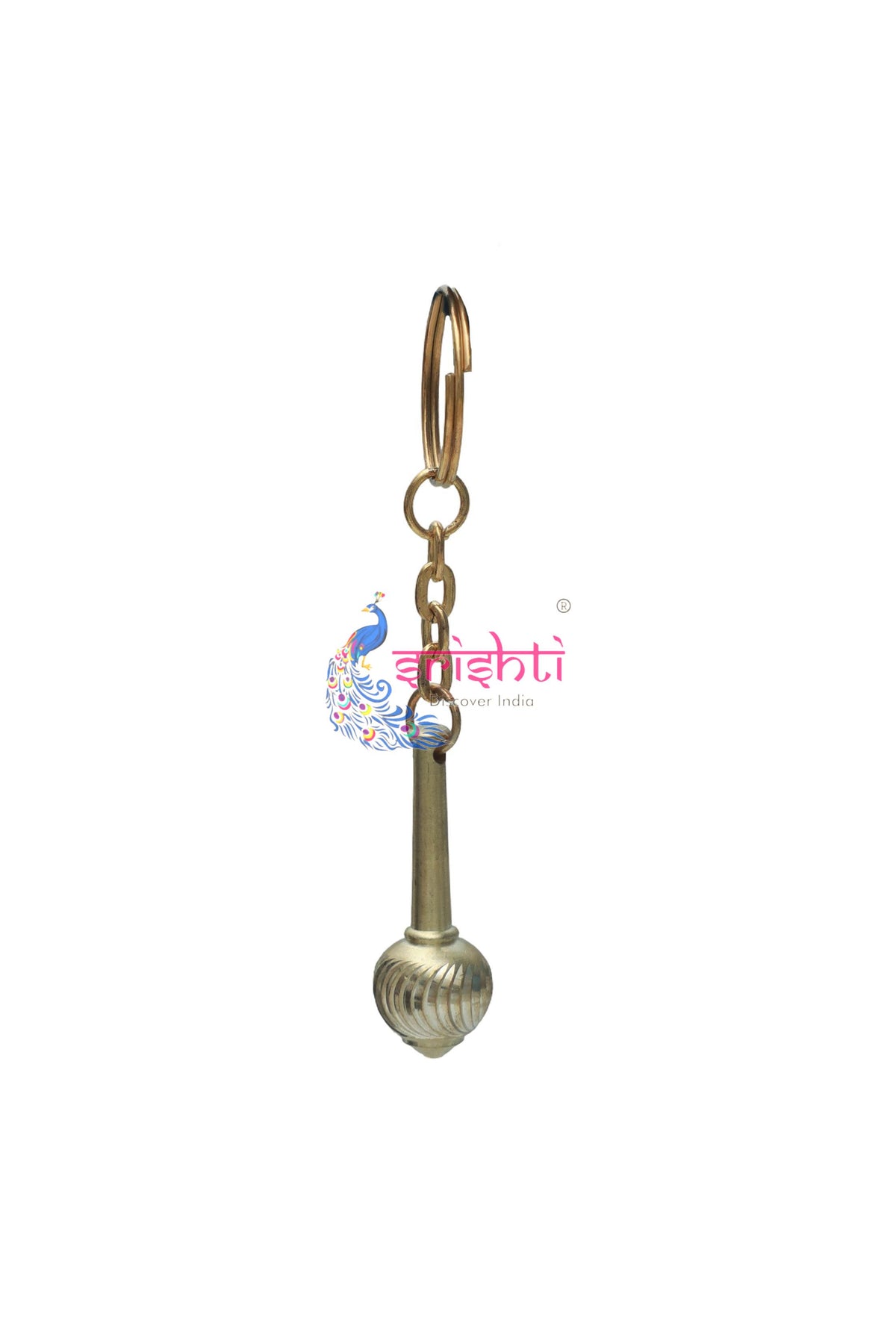 Brass Gada Key Chain-4 Inches