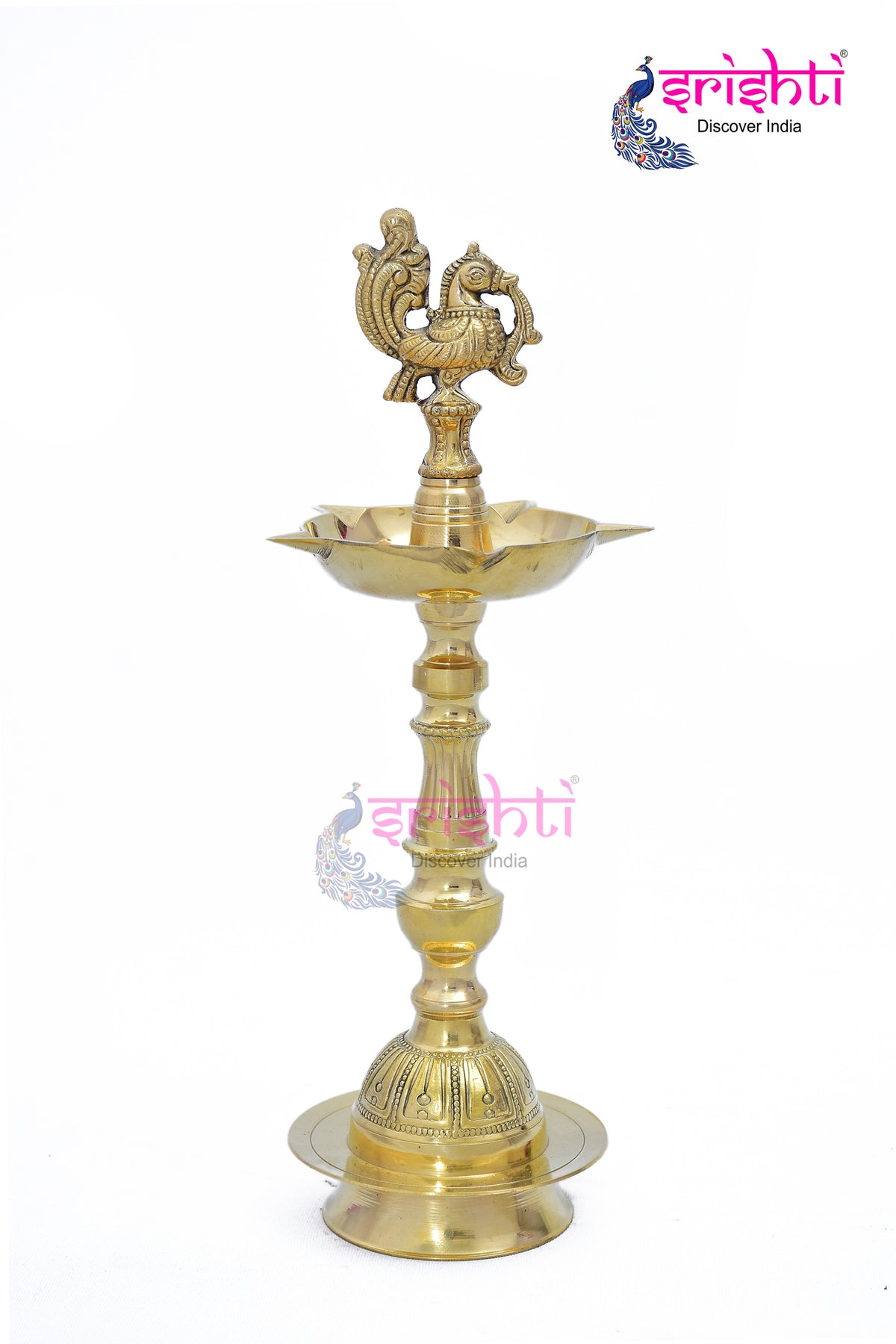Brass Kuthuvilakku Diya-14 Inches