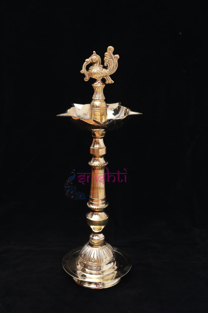 Brass Kuthuvilakku Diya-18.5 Inches