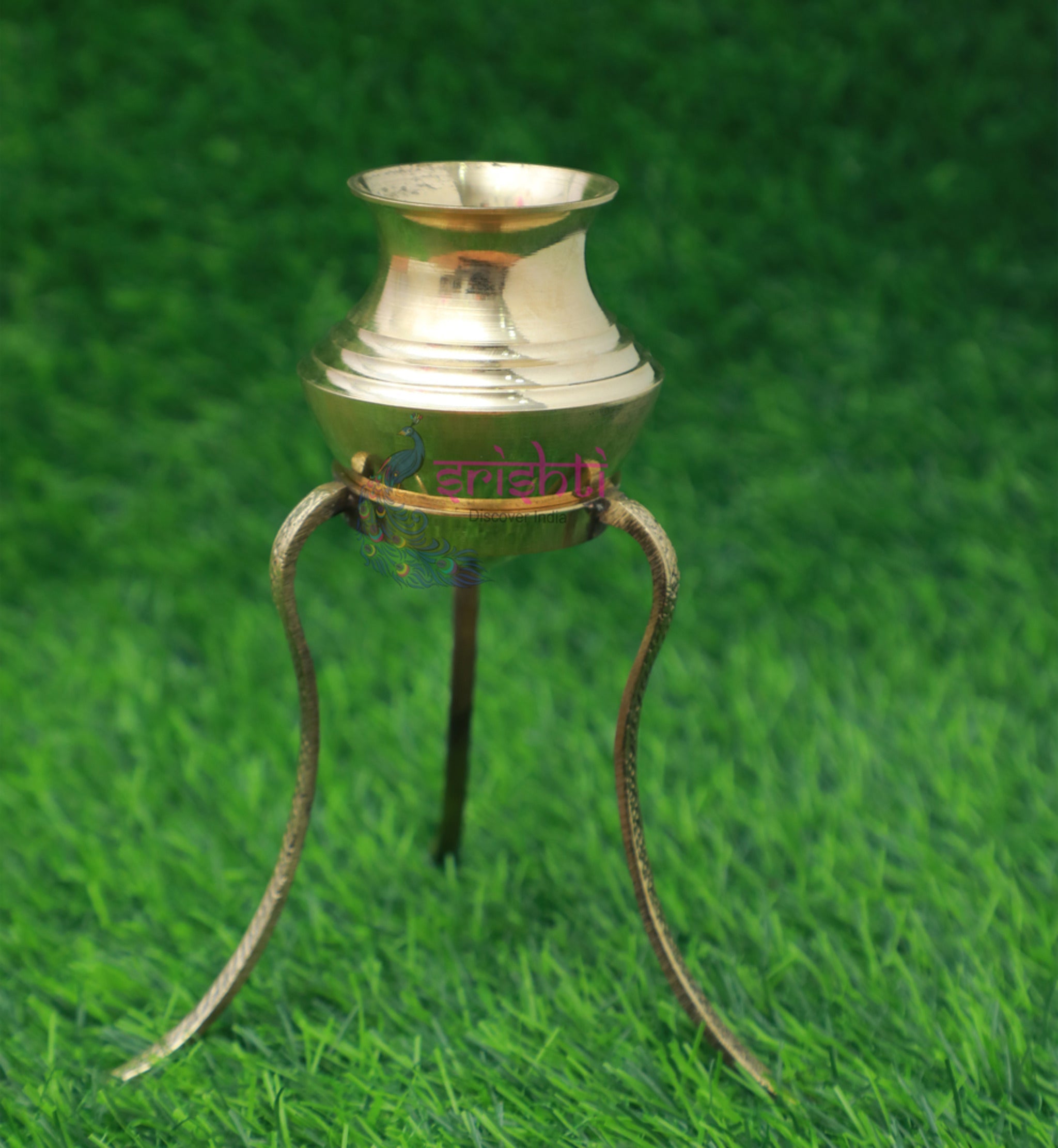 Patra Rack Brass Dara Patra with Stand-10 Inches – Srishti