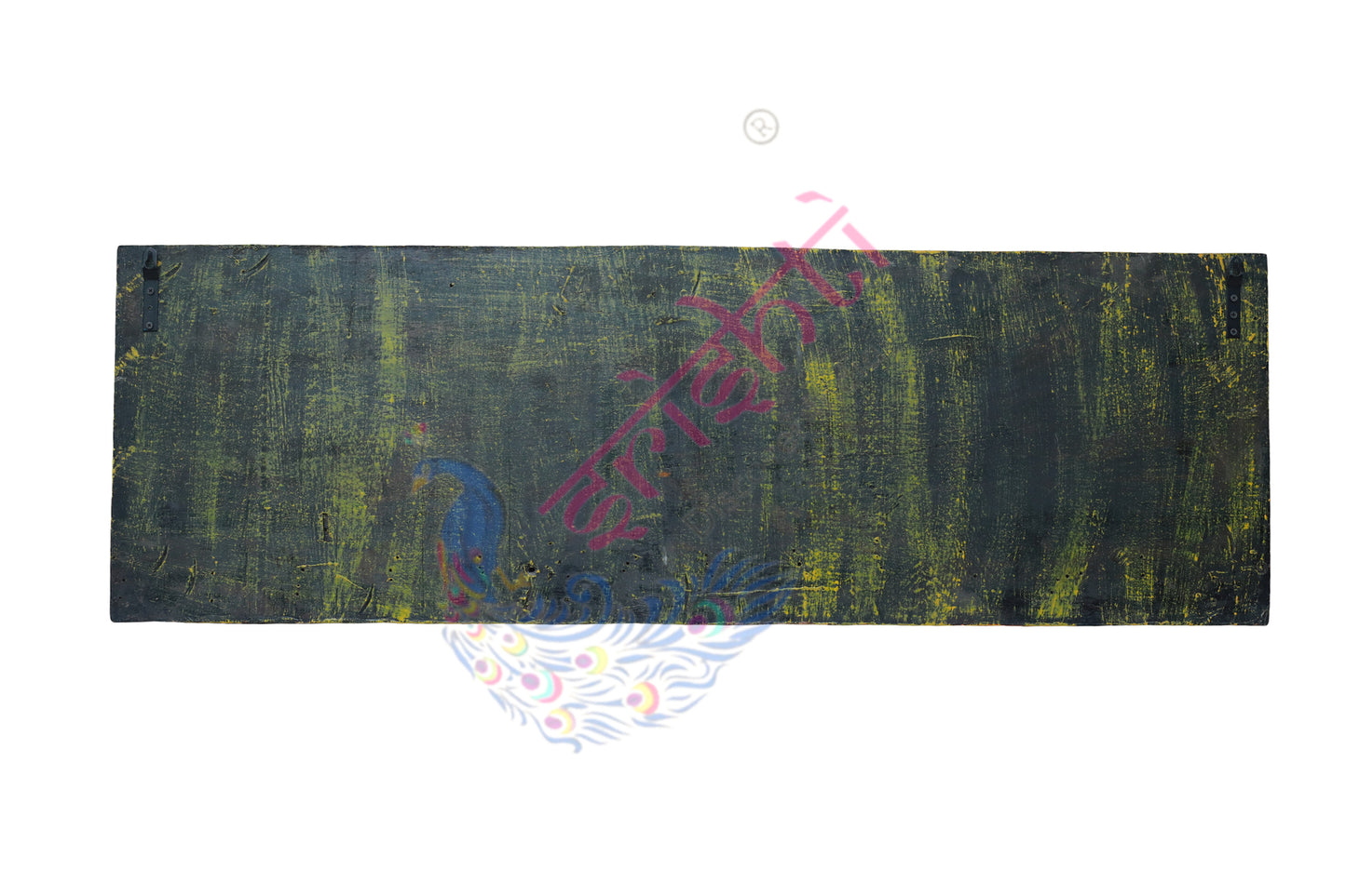 Wooden Vishnu Lakshmi Wall Hanging-16 Inches