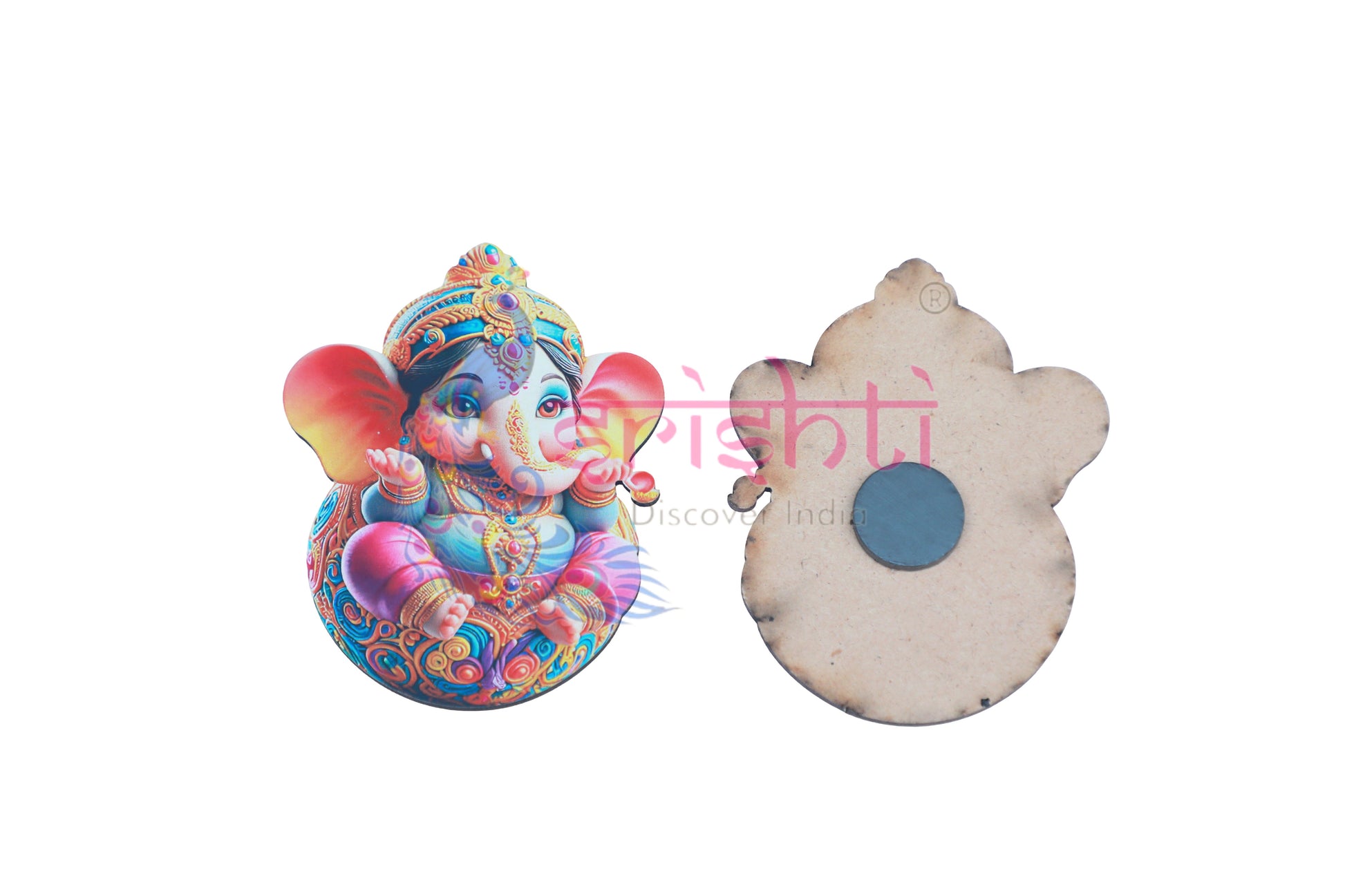 Baby Ganesha Magnet Photo-3.5 Inches-M02