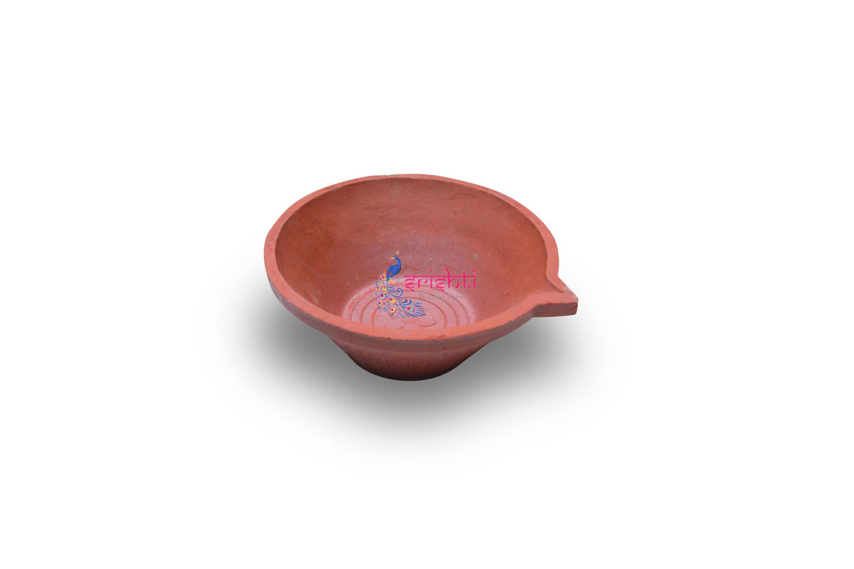 Clay Diya-6 Inches