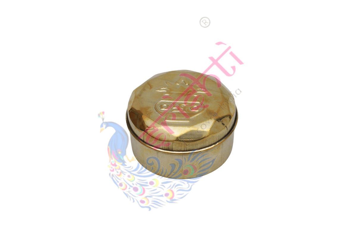 Brass Spices Storage Box-3 Inches