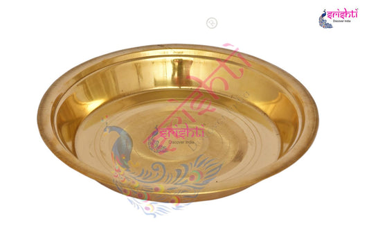 Brass Tambalam Plate-12.5 Inches