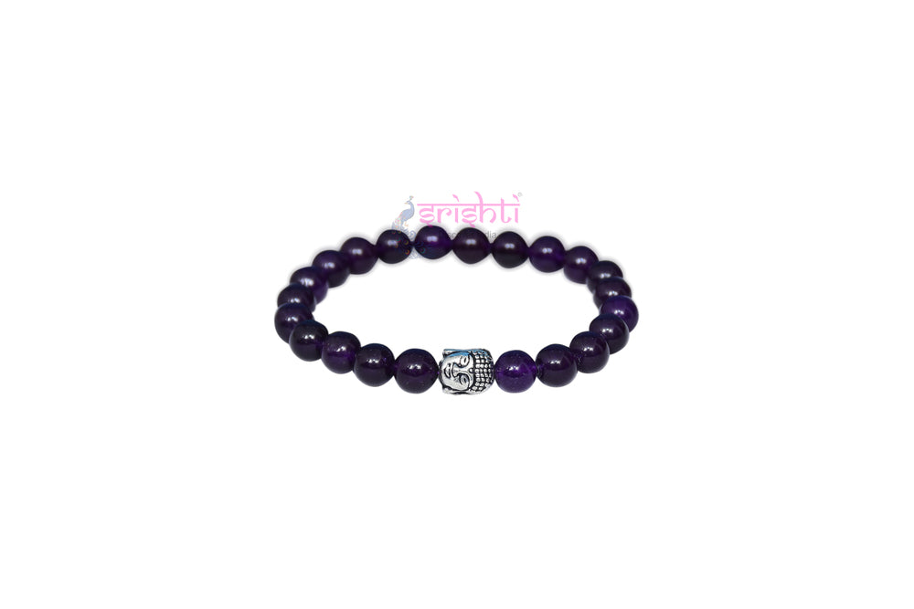 Semi-Processed Beads Bracelet Blue Color