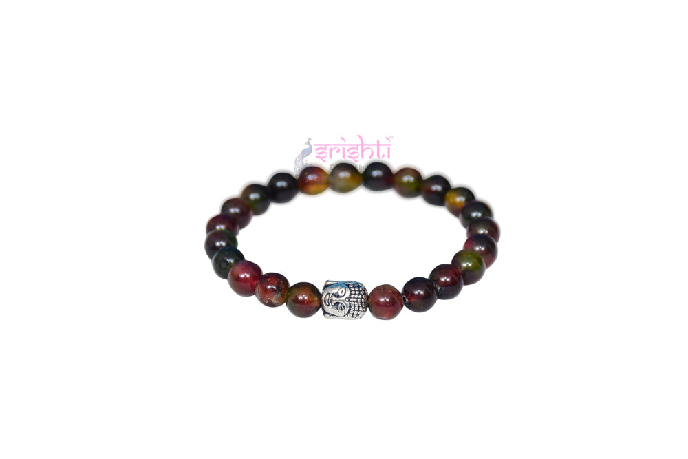 Semi-Processed Beads Bracelet Brown Color