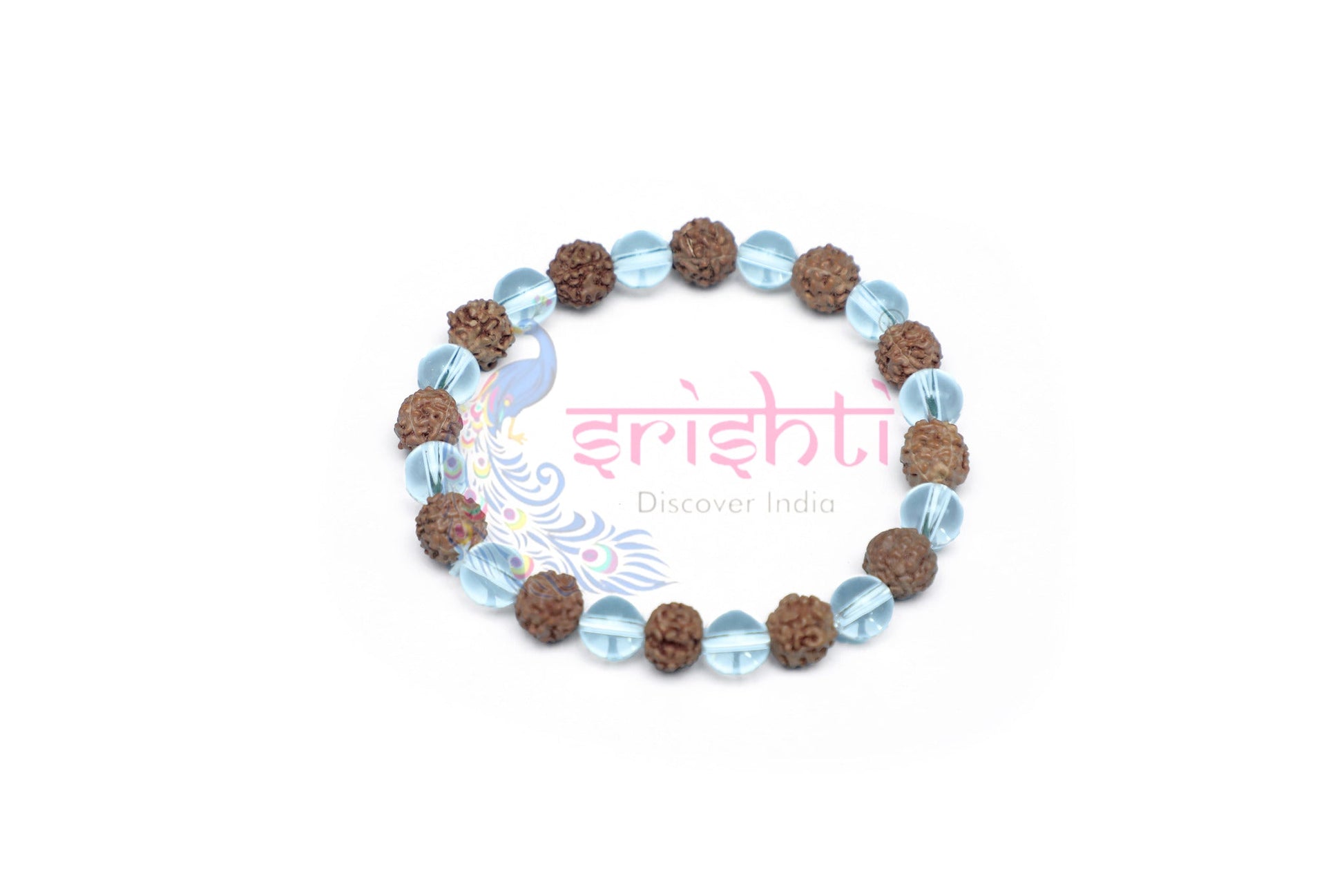 Rudraksha with Sphatika Bracelet