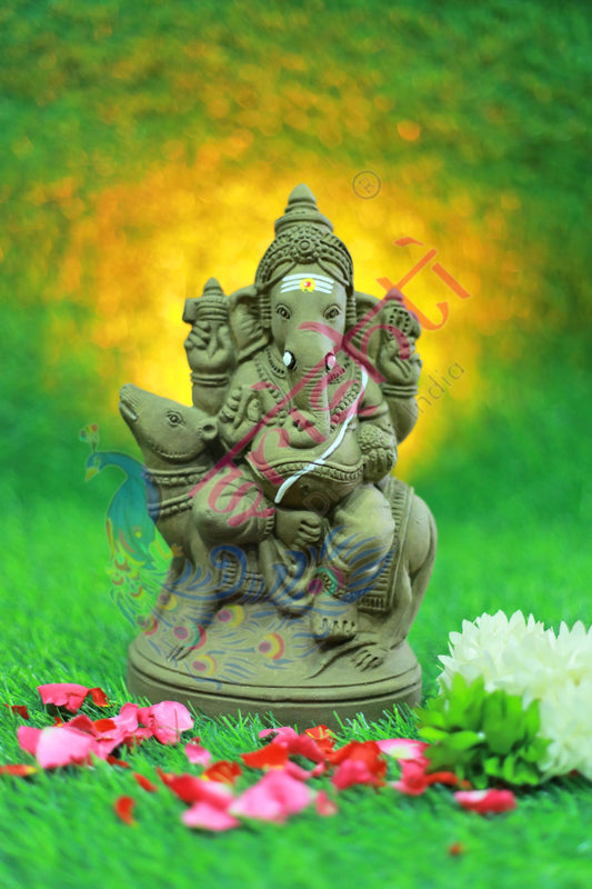 Clay Mooshiga Ganesha-9.5 Inches