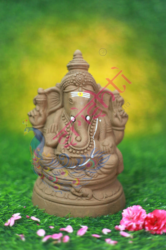 Clay Ganesha-8 Inches