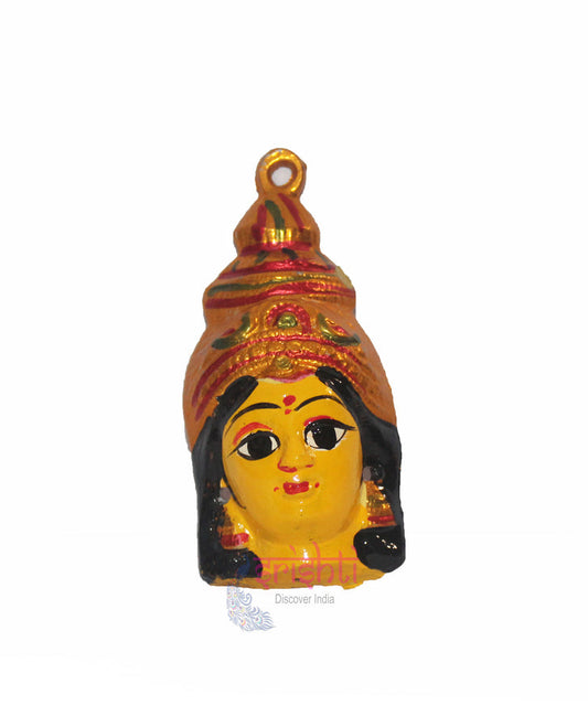 Varalakshmi Goddess Yellow Face-4.5 Inches-M01