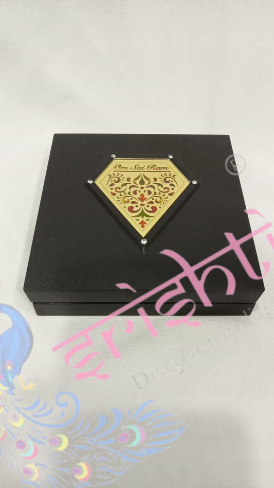 Sai Baba With Charan Paduka Photo Frame Box-M02